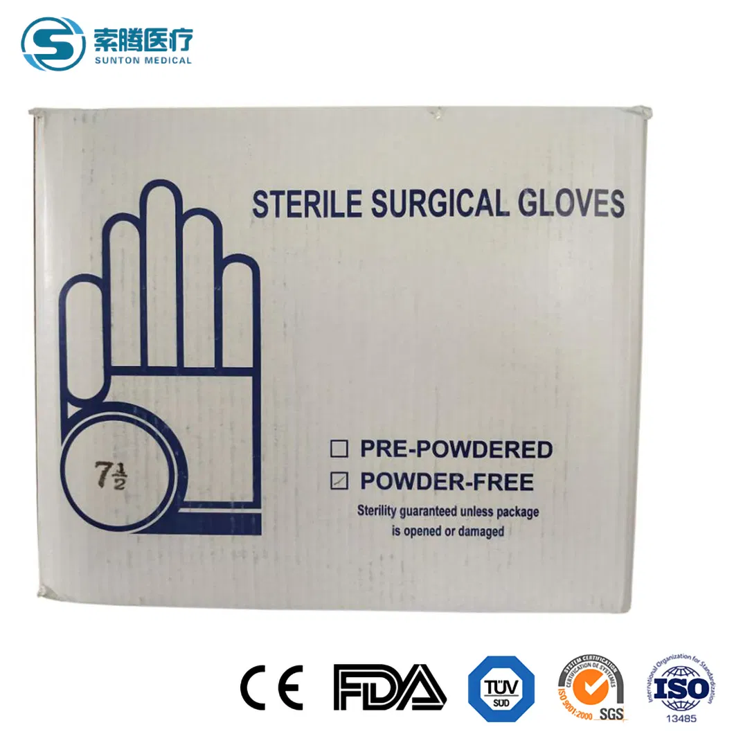 Sunton Cheap Latex Gloves Sterile Latex Gloves China CE Quality Certification Sterile Surgical Gloves Manufacturing High-Quality Disposable Surgical Gloves
