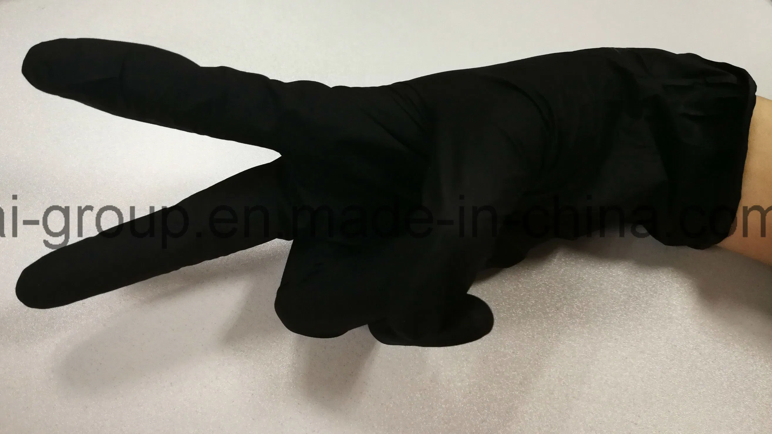 Black Colour Heavy Disposable Nitrile Wholesale Latex Vinyl Protective Safety Examination Exam Gloves