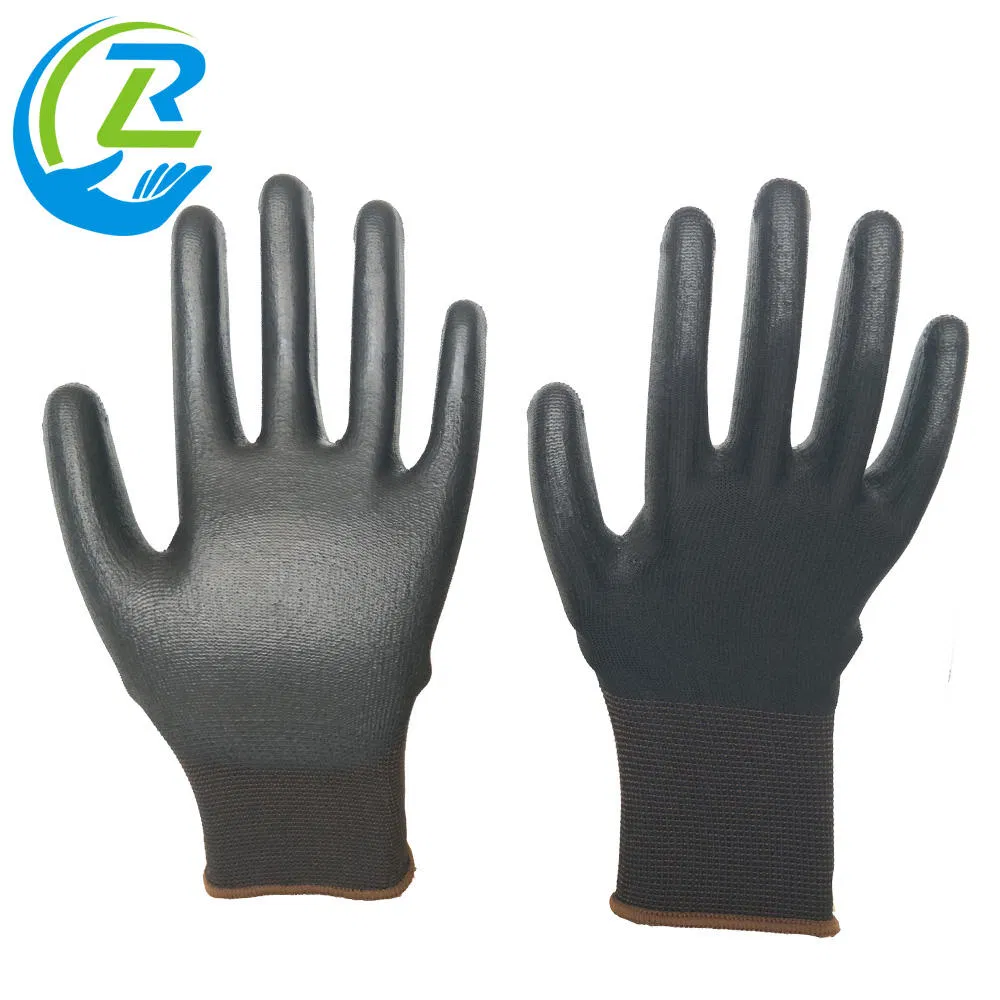 Black Thin Anti-Static ESD PU Anti Slip Work Safety Gloves