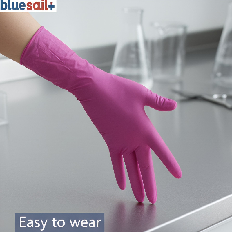 Superior Disposable Nitrile Gloves Powder-Free Latex-Free, Chemical Resistant Gloves for Medical, Food, Industrial Use