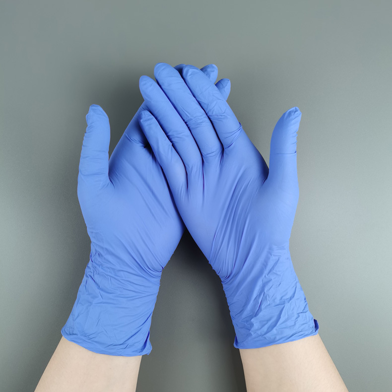 Cheapest Disposable Blue Color Pure Nitrile Glove Disposable Nitrile Examination Powder Free