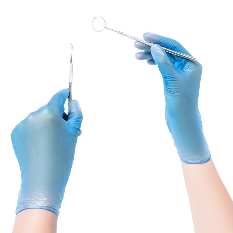 Disposable Nitrile Finger Wholesale Latex Vinyl Safety Examination Protective PVC Rubber Embossed Gloves