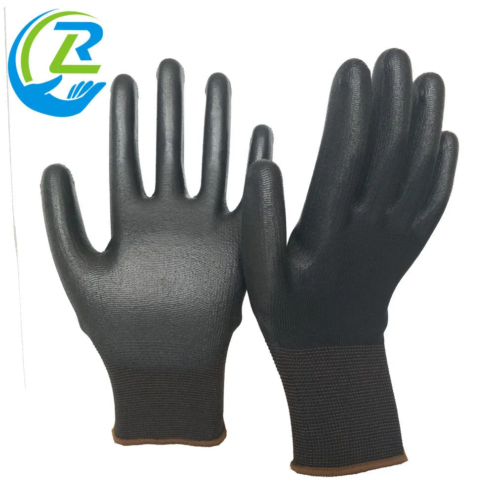 Black Thin Anti-Static ESD PU Anti Slip Work Safety Gloves