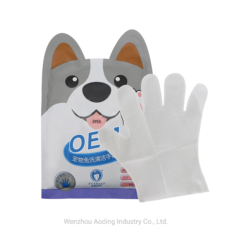 Disposable Biodegradable Dog Pools Free Pet Grooming Wet Gloves