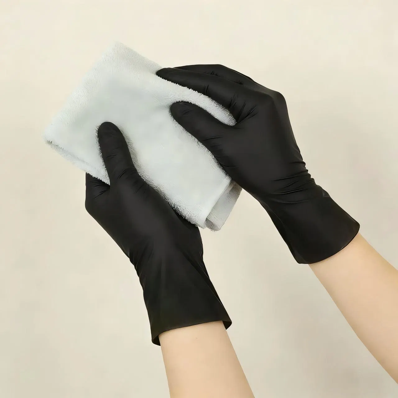 Salon-Proof PVC Hybrid Gloves with Oil-Proof, Color-Proof, Touch-Perfect