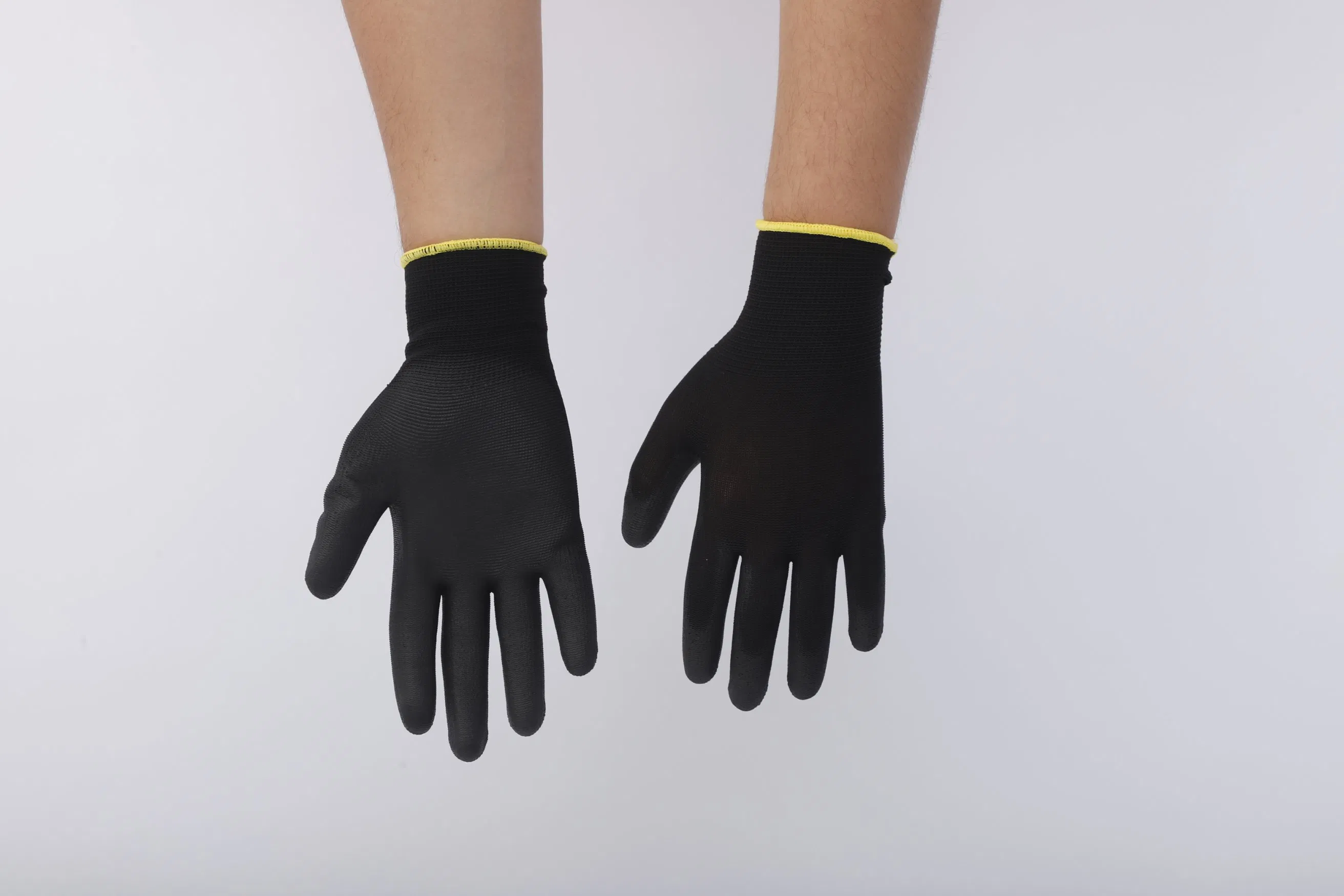 Safety Work Gloves Nylon Knitted Gloves Anti Static ESD PU Gloves