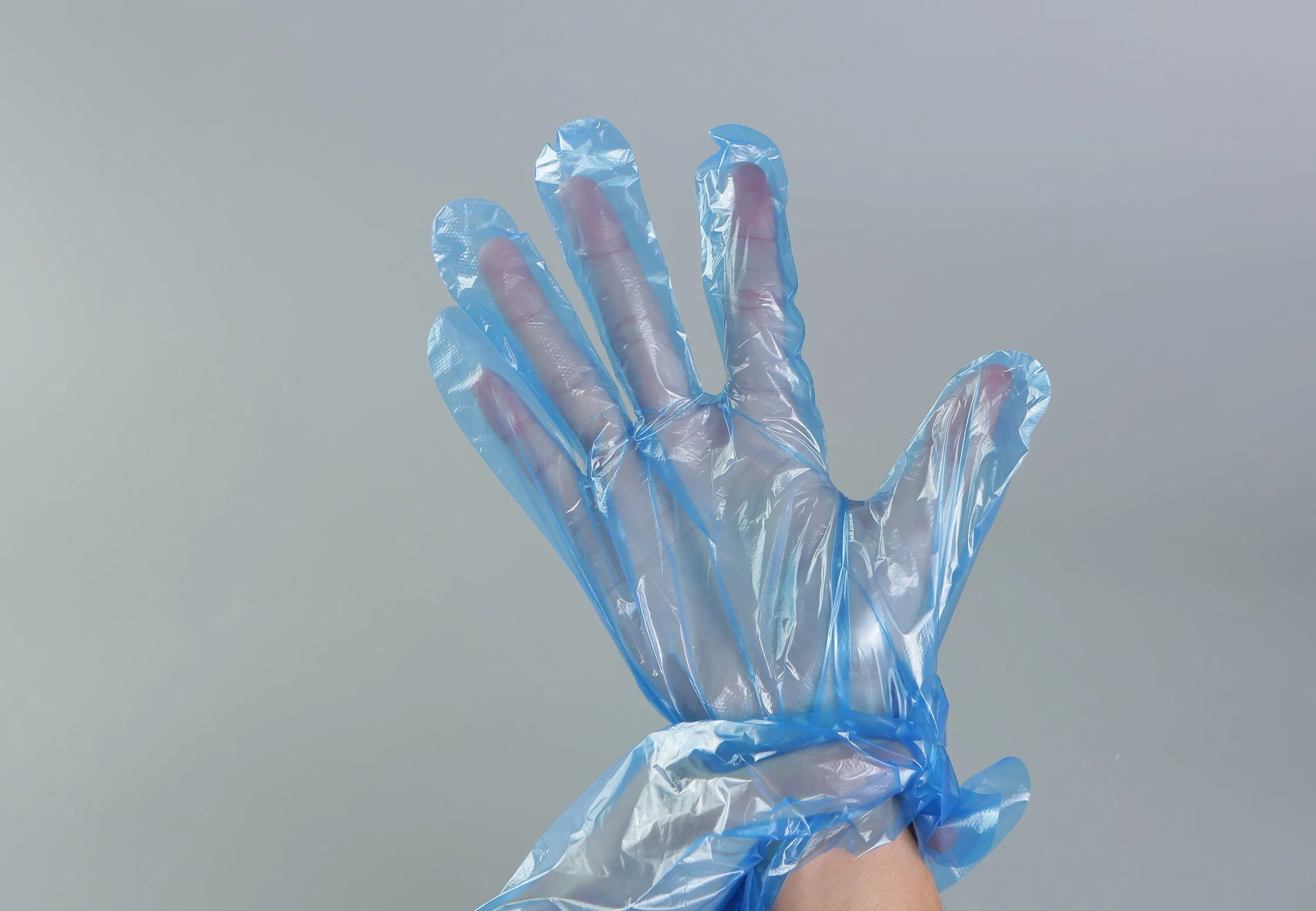 Disposable Protective Poly Gloves Plastic HDPE PE Gloves From 0.5g