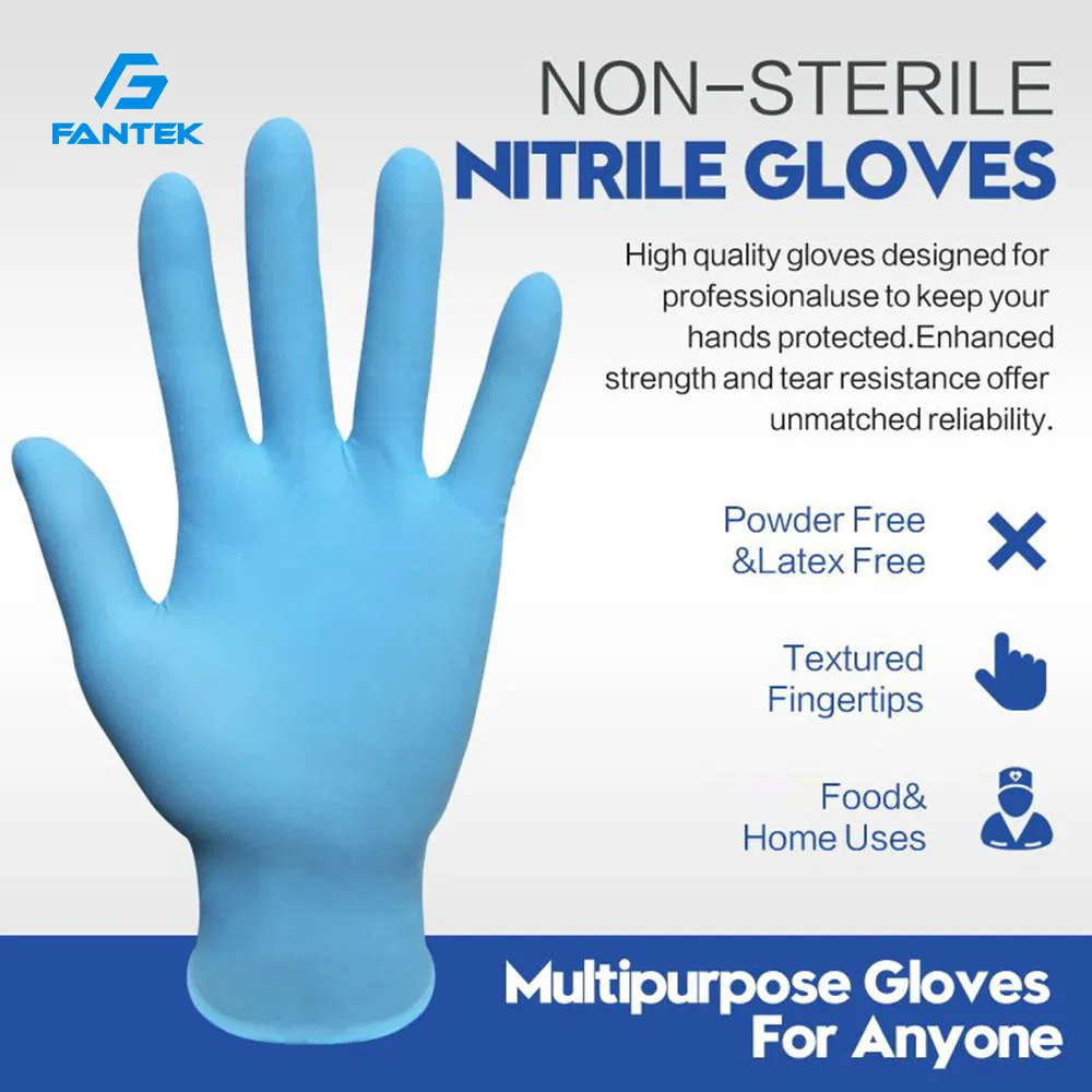 Food Safety Nitrile Gloves - Latex Free and Disposable