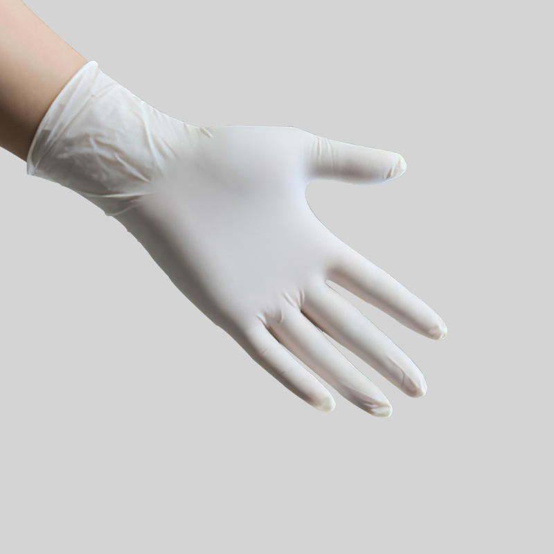 High Quality and Cheap White Disposable Latex Gloves Powder-Free Examination Gloves