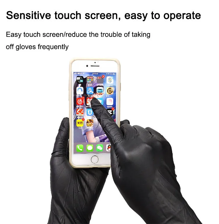 Black Nitrile Gloves 5