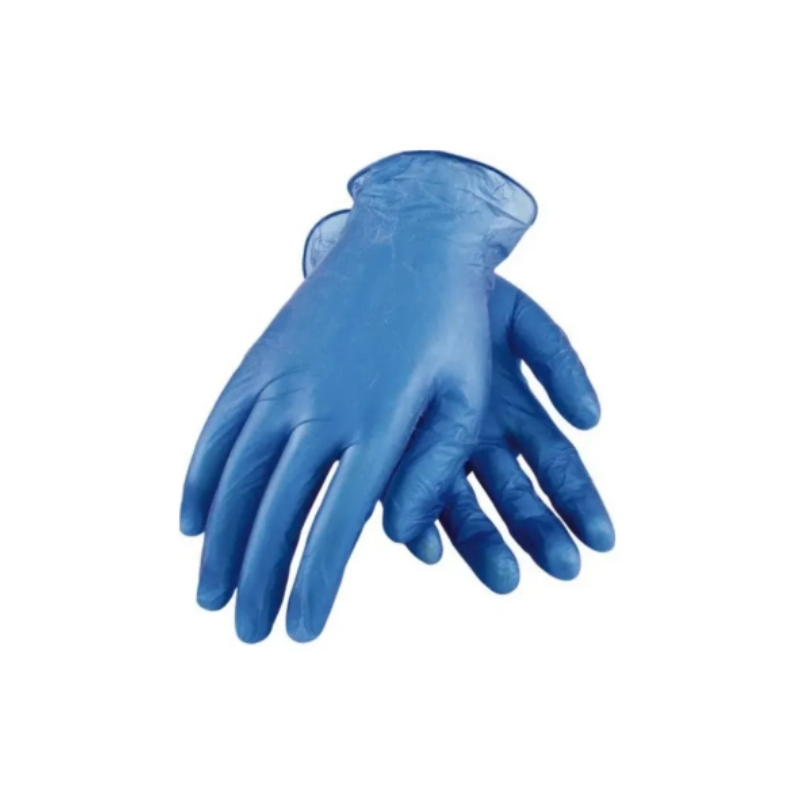 Vinyl Gloves Powder-Free Food Safe Disposable PVC Gloves Protective Blue