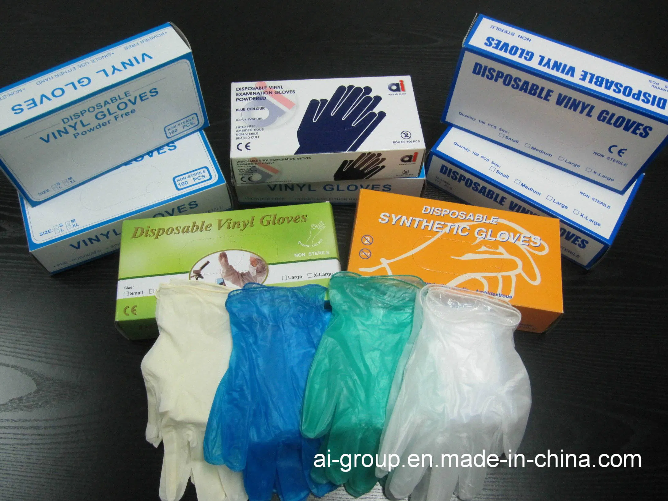 Blue Disposable Nitrile Gloves Latex Free Chemical Resistant Industrial Grade