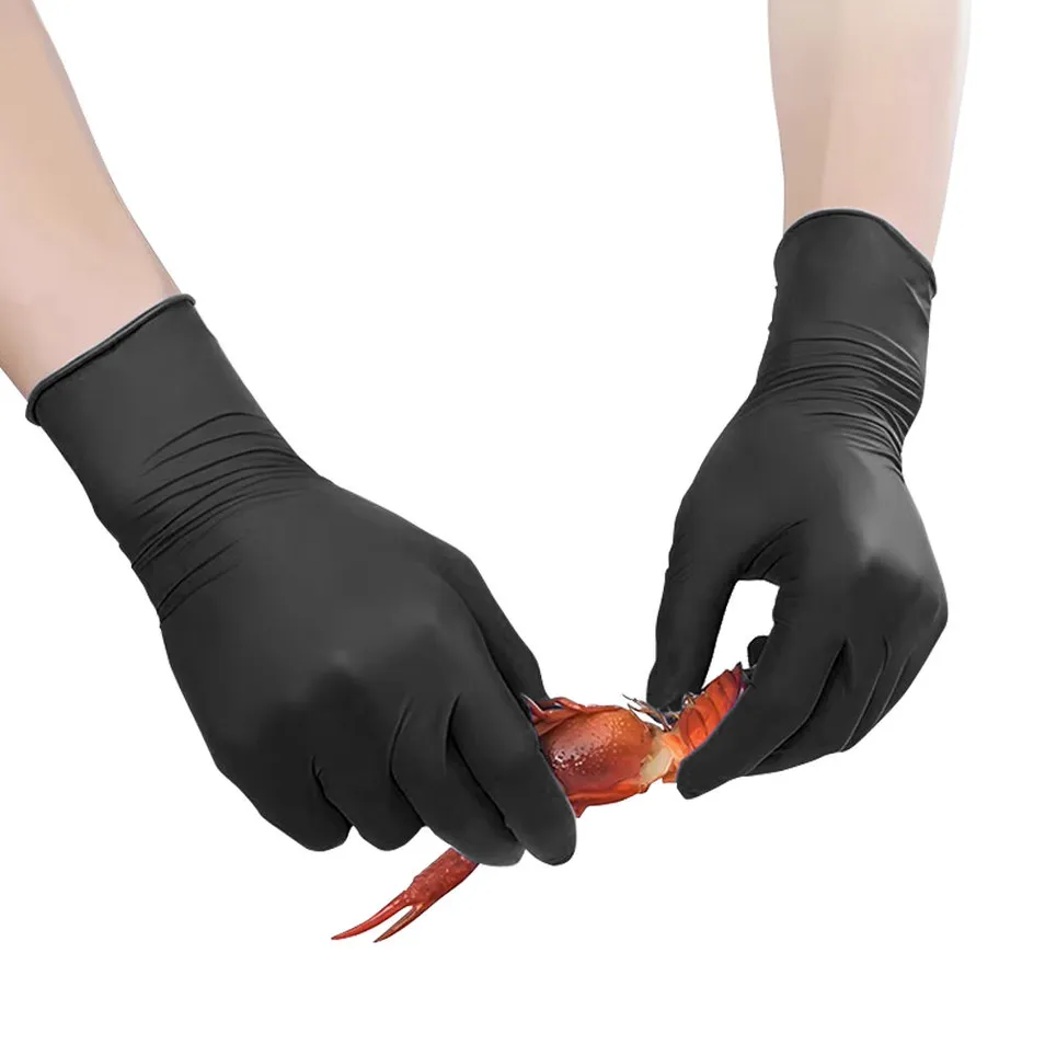 Black Nitrile Gloves 4