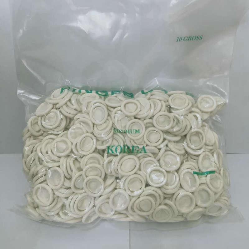 High Quality Cleanroom Finger Cots Disposable White Antistatic ESD Latex Finger Cot Rubber Finger Gloves