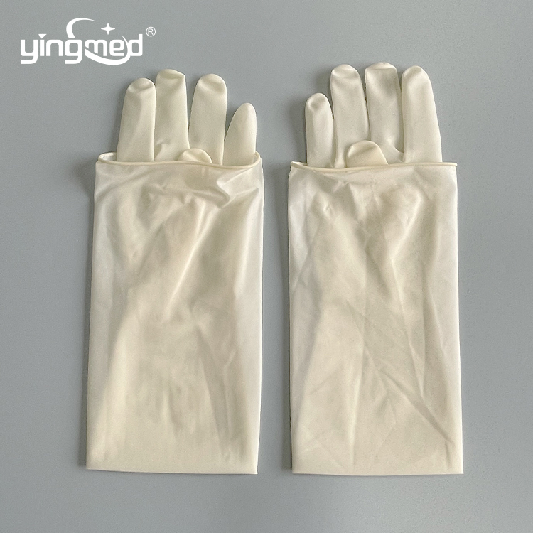 Small Transparent Latex Glove Medical Disposable Gynecology Gloves China Latex Gloves Factory Disposable Work Hand Chemical Resistant