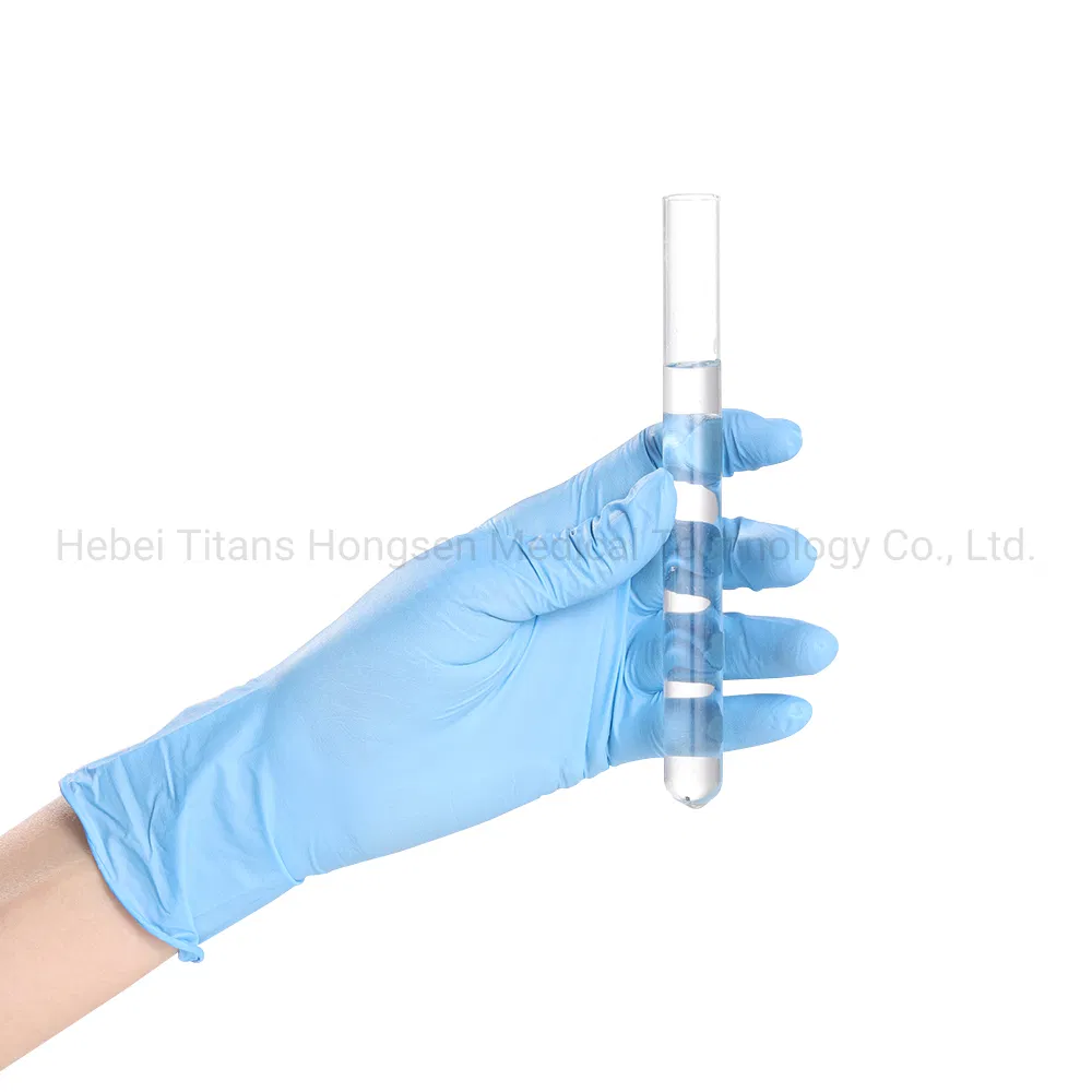 Titanfine Cheap Custom Best Price Disposable Universal Nitrile Chemical Resistant Gloves