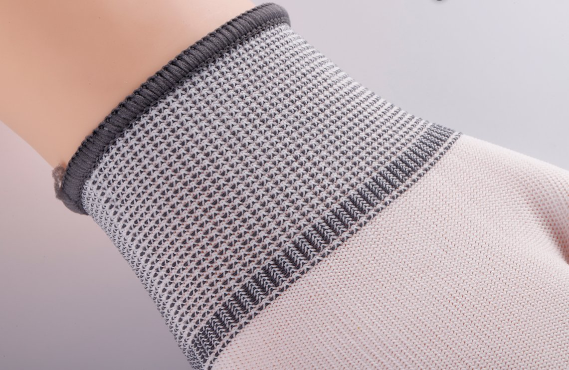 Carbon Fiber Antistatic ESD Safety PU Finger Coated Top Fit Gloves