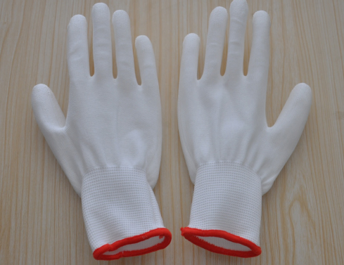 50% Discount 13G White ESD Carbon Fiber PU Coated Safety Work Protective Household Labor Industrial Hand Knitted Fit Anti-Static Gloves