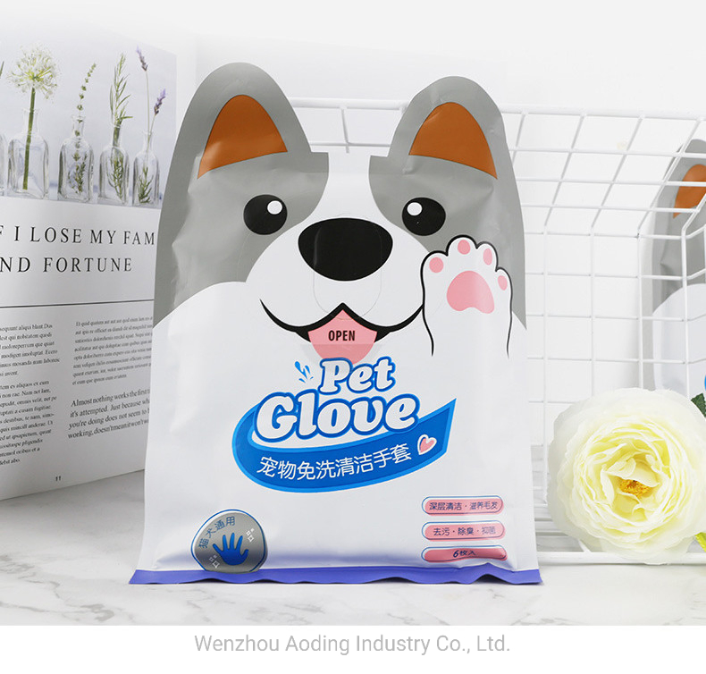 Disposable Biodegradable Dog Pools Free Pet Grooming Wet Gloves
