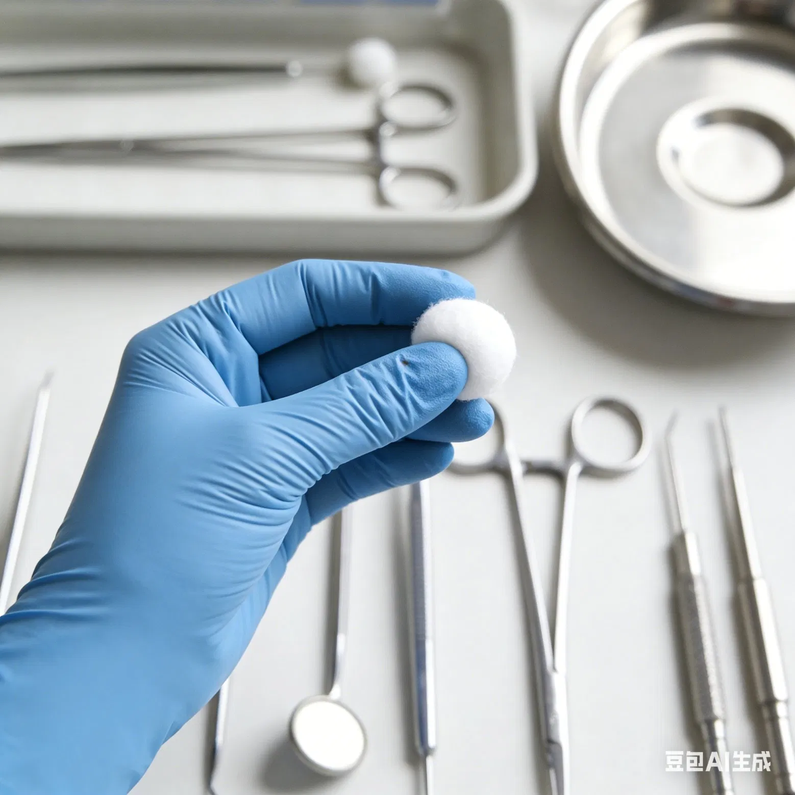 Medical Examination Disposable Vitrile Gloves Blue, Touch Screen Safe, Latex &amp; Powder-Free