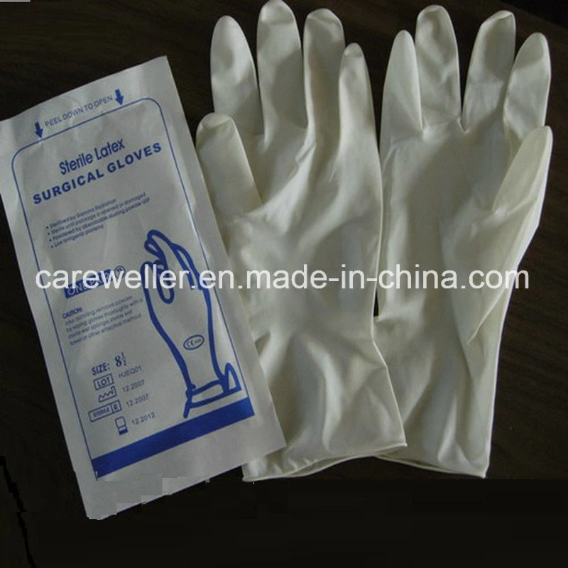 Disposable Sterile Powdered Latex Surgical Gloves