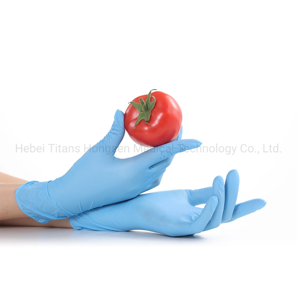 Titanfine Stock in USA CE Approved Medical Examination Nitrile Glove Disposable Nitrile Glove Powder Free Gloves