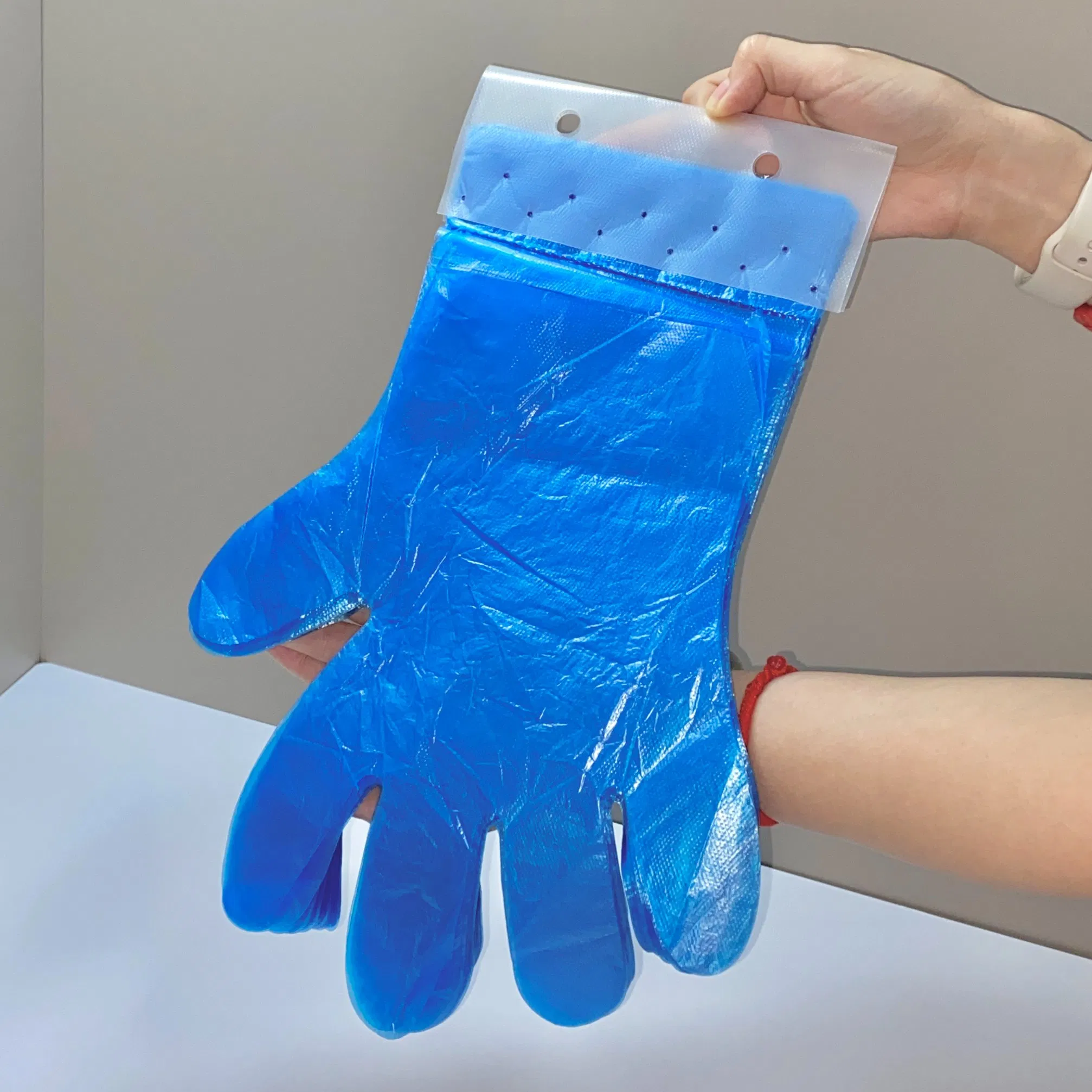Disposable HDPE/LDPE Gloves Waterproof, Latex-Free, Economical Food Grade, Ambidextrous, Embossed Grip - for Food Service, Cleaning, Hair Dye