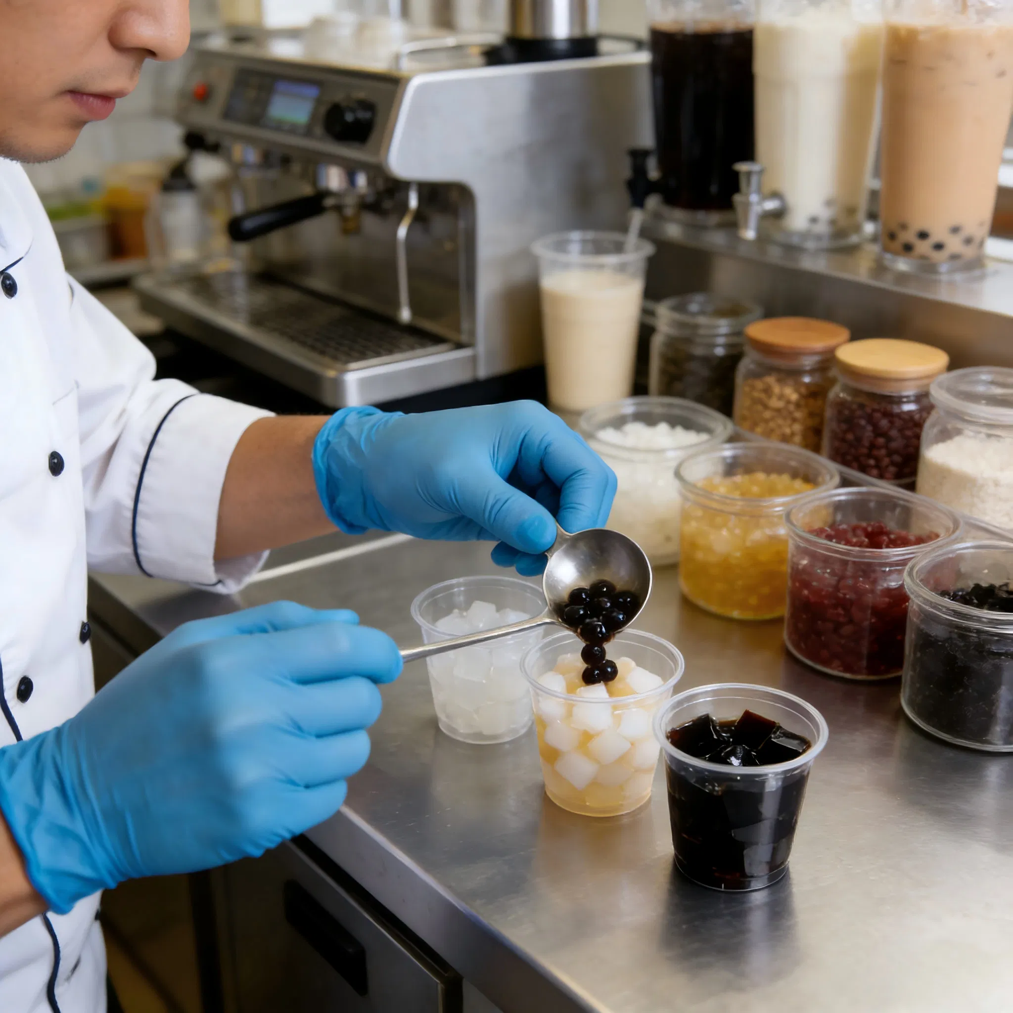 Blue Sail Vitrile Gloves, Blended Gloves, Smooth Surface, Blue Color, En455 Certified