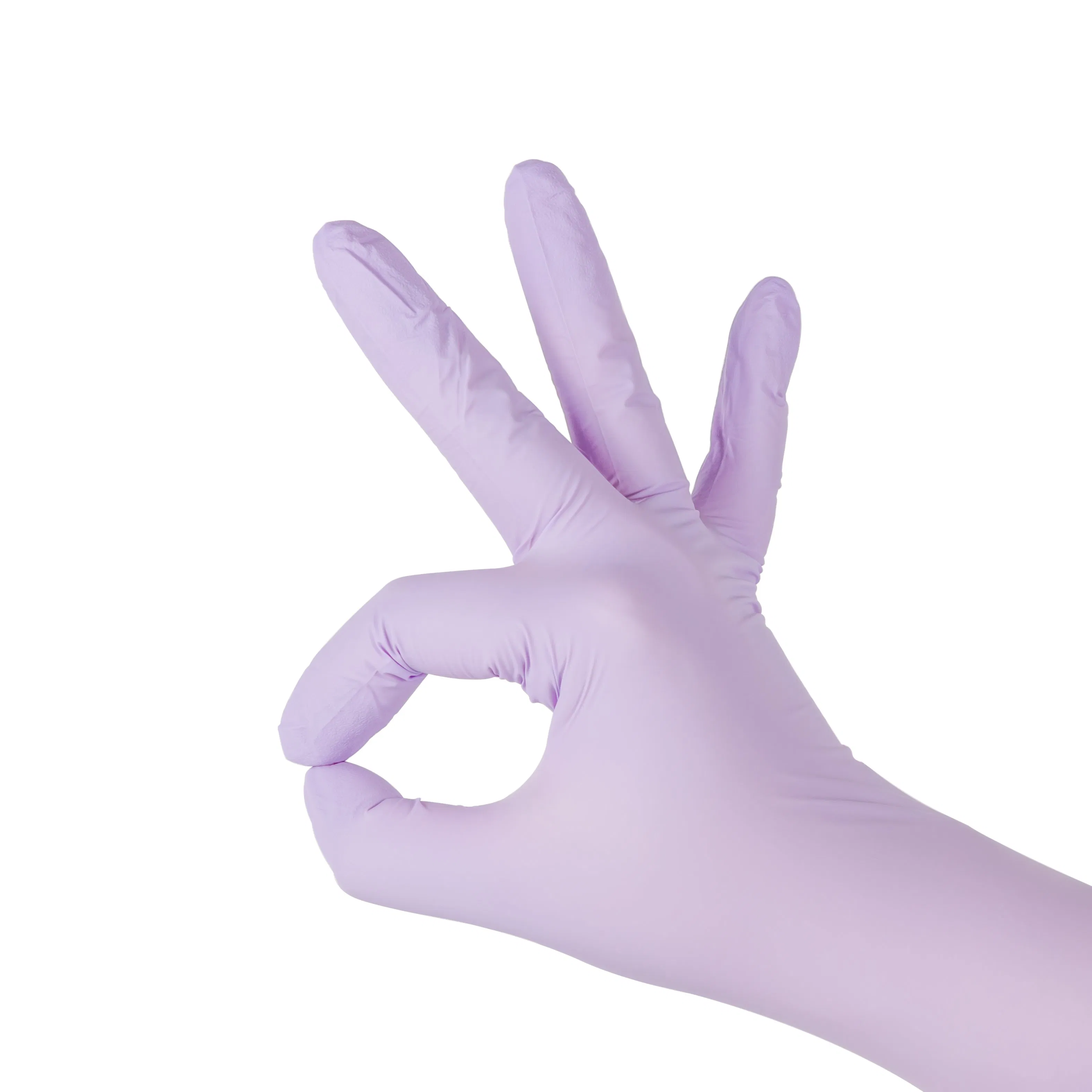 Disposable Industrial Electronics Purple Nitrile Glove