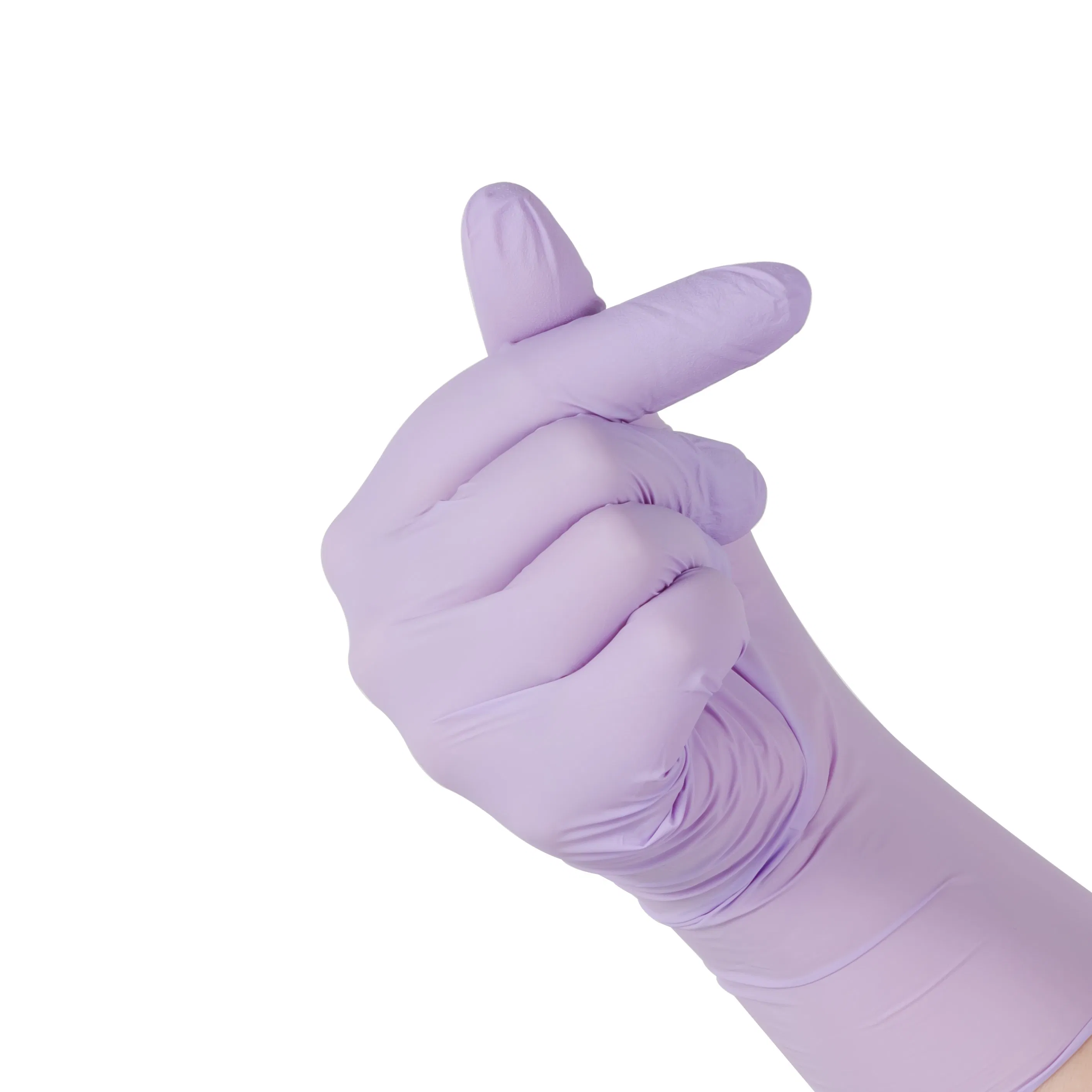 Disposable Industrial Electronics Purple Nitrile Glove