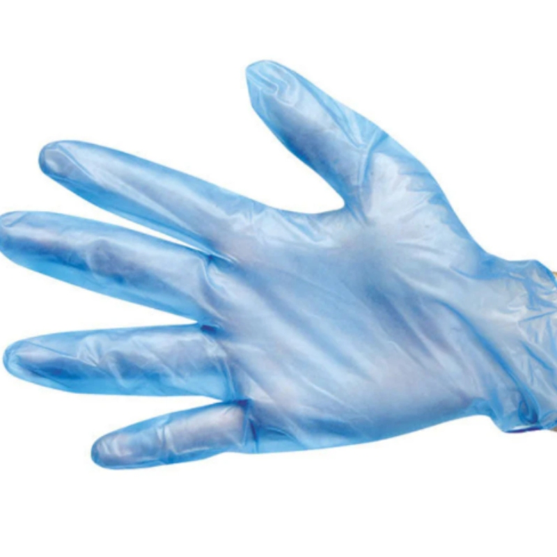 Vinyl Gloves Powder-Free Food Safe Disposable PVC Gloves Protective Blue