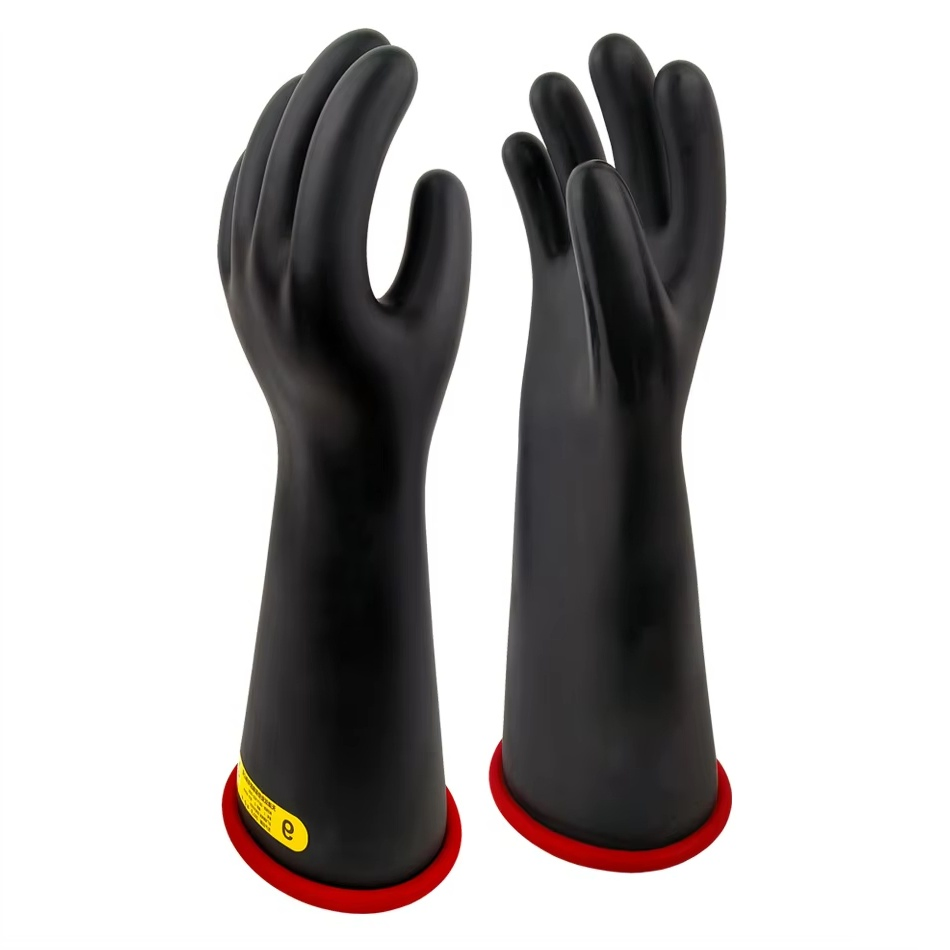 Electrical Insulating Gloves Rubber Grade for Power Industry Purchase