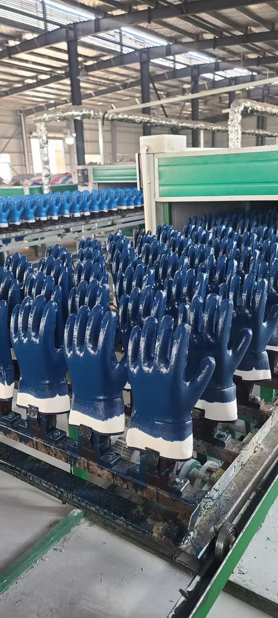 Safetree CE En388 Heavy Duty Industrial Safety Cuff Full Dipped Jersey Lining Nitrile Gloves