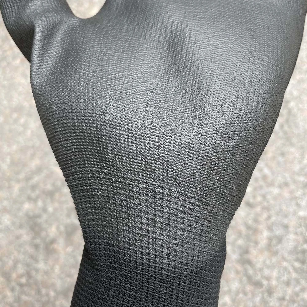 13G ESD Black PU Palm Coated Polyester Nylon Seamless Hand Protection Knitted Liner Anti Static Lightweight Safety Work Working Gloves