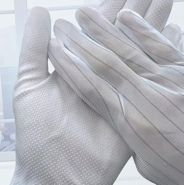 Striped Anti-Static ESD Gloves Comfortable Light Fit Gloves Practical Professional