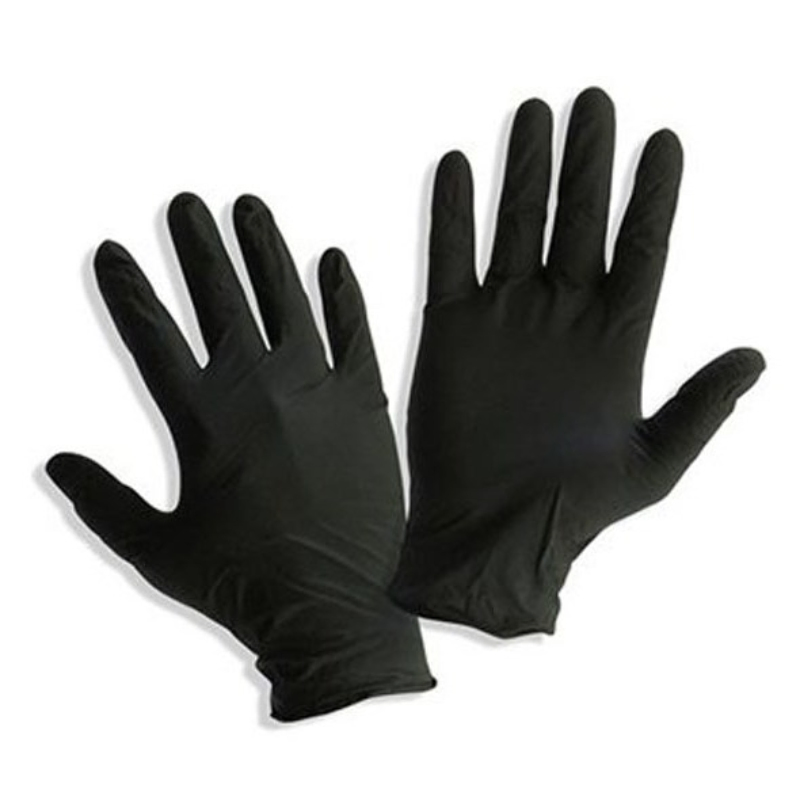 3.5g Black Nitrile Gloves Disposable Powder-Free Latex-Free for Industrial Work Safety Examination