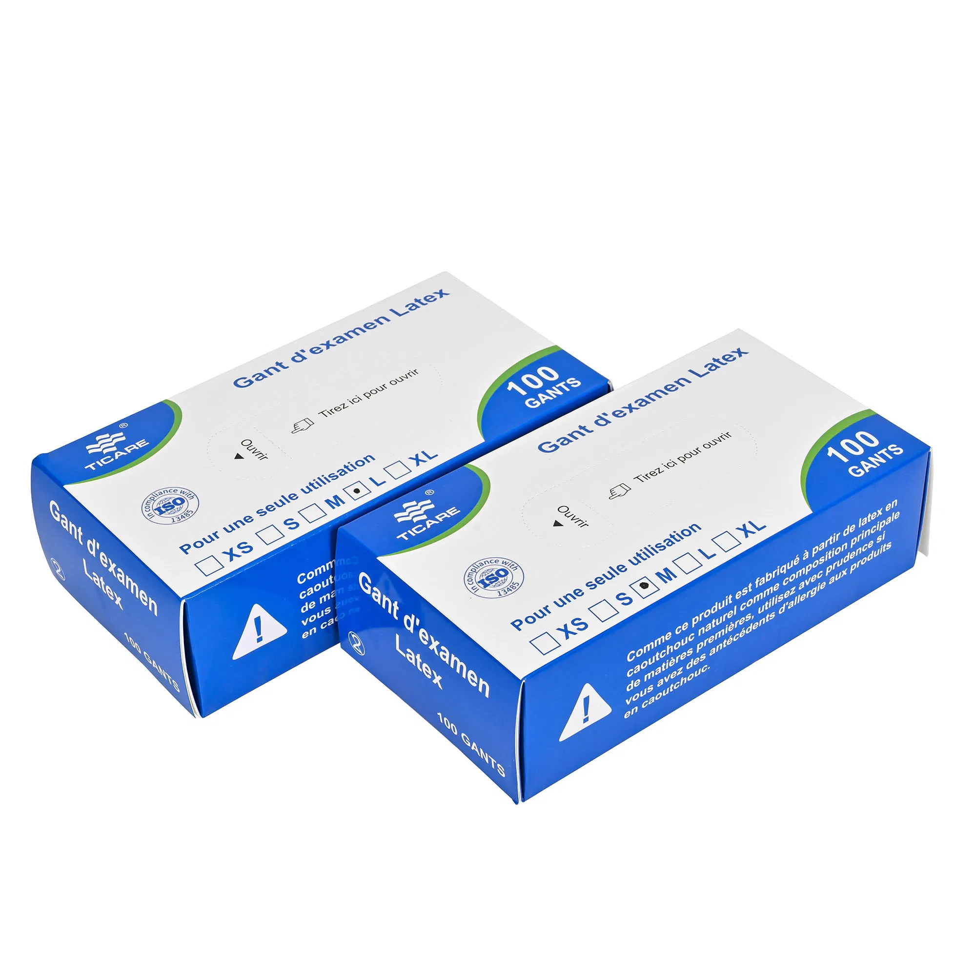 Disposable Thick 5mil Medical 50 Count Sterility Latex Examination Gloves