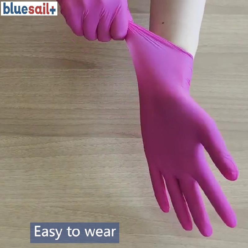 Superior Disposable Nitrile Gloves Powder-Free Latex-Free, Chemical Resistant Gloves for Medical, Food, Industrial Use