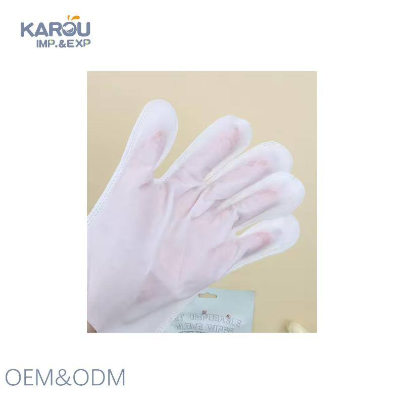 Pet Cleaning Glove Wipes Biodegradable Pet Grooming Glove Wipes Custom Logo Disposable