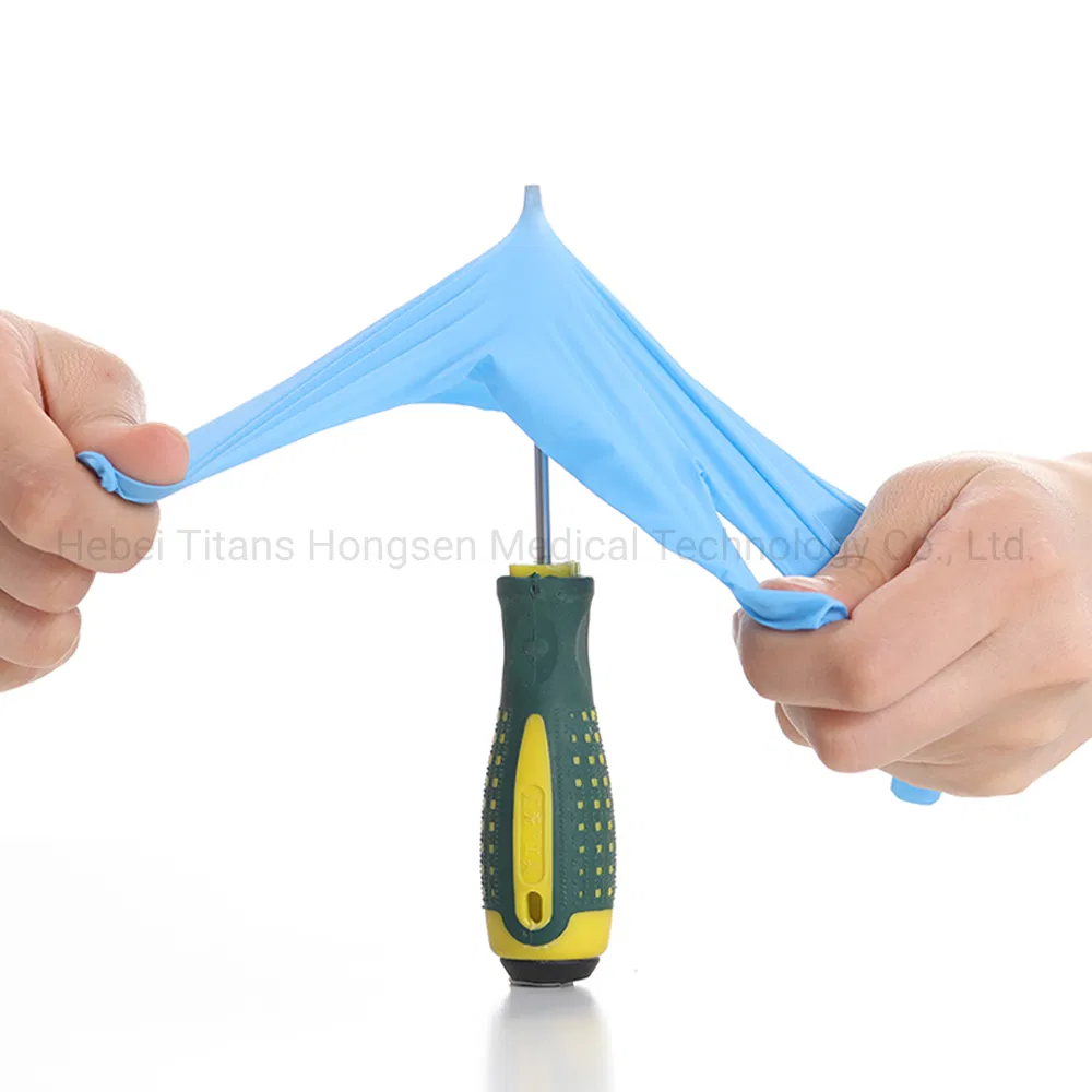 Titanfine Cheap Custom Best Price Disposable Universal Nitrile Chemical Resistant Gloves