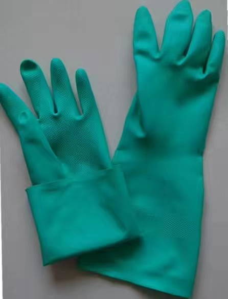 Nitrilo Guante Industrial Gloves 45cm Long Heavy Duty Waterproof Anti-Oil Nitrile Gloves