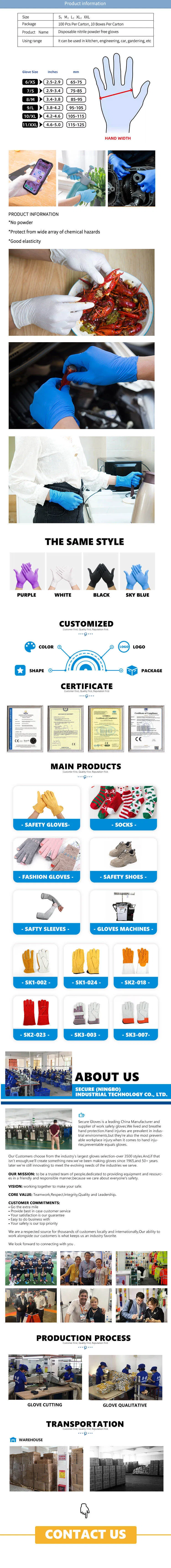 Nitrile Gloves Detailed Specs 1