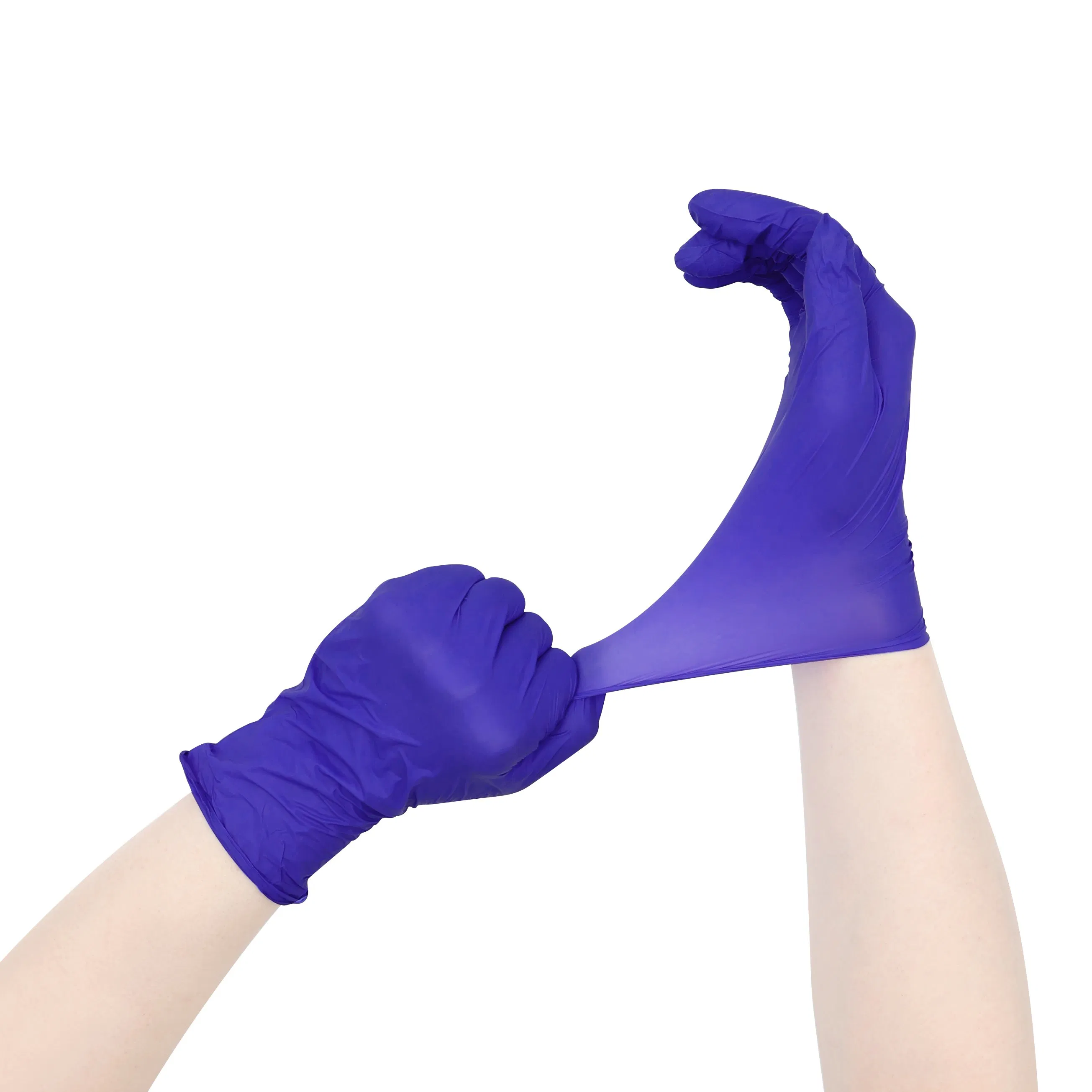 Powder Free Chemical Resistant Disposable Nitrile Gloves, Latex Free with En455/En371/FDA Certificated Length 9' and 12'