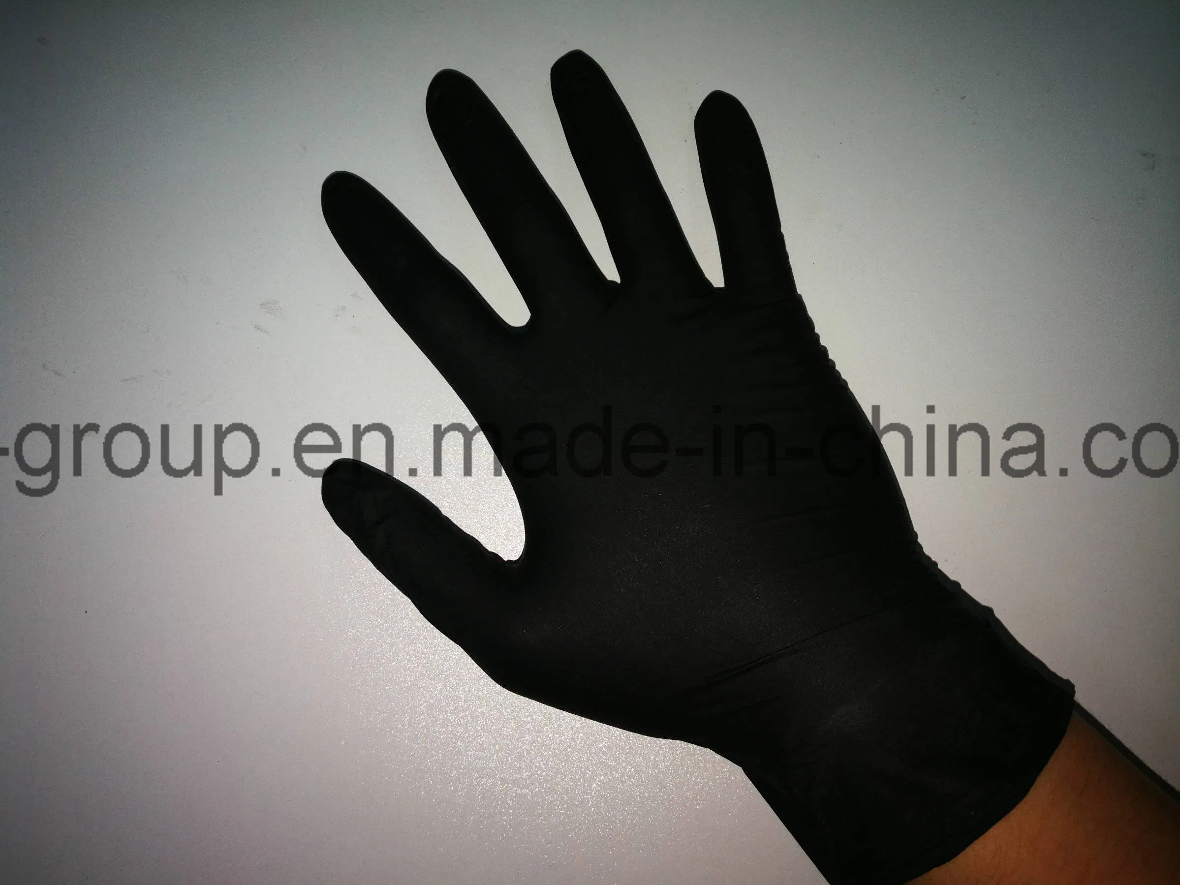 Black Colour Heavy Disposable Nitrile Wholesale Latex Vinyl Protective Safety Examination Exam Gloves