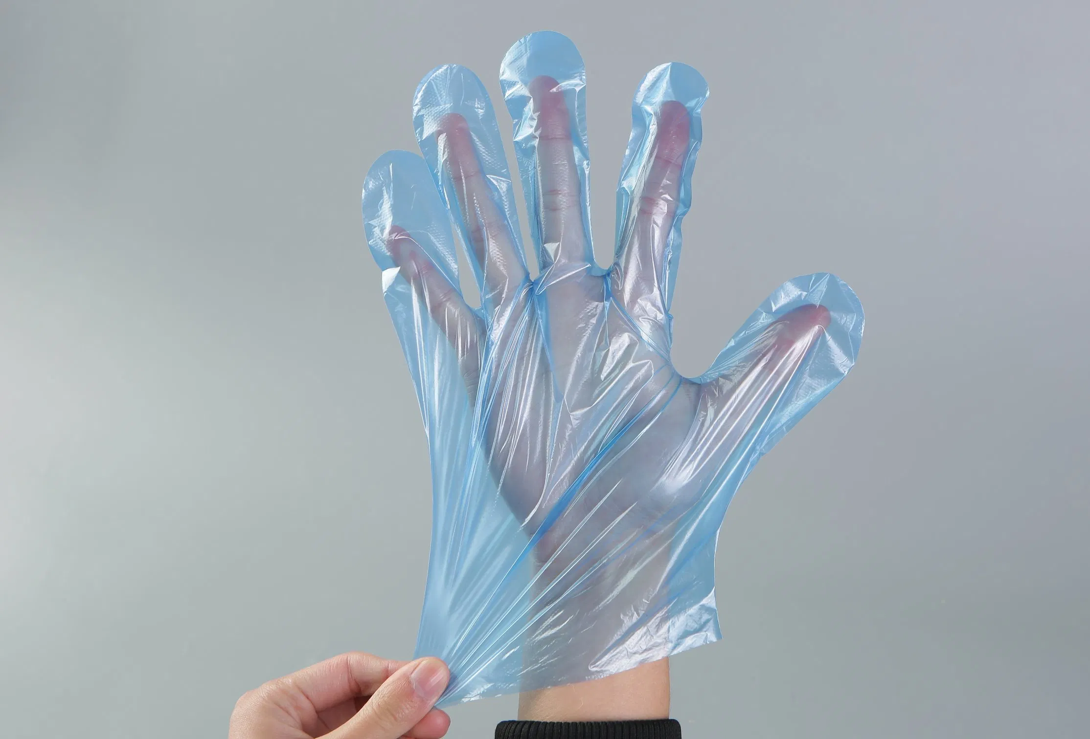 Disposable Protective Poly Gloves Plastic HDPE PE Gloves From 0.5g