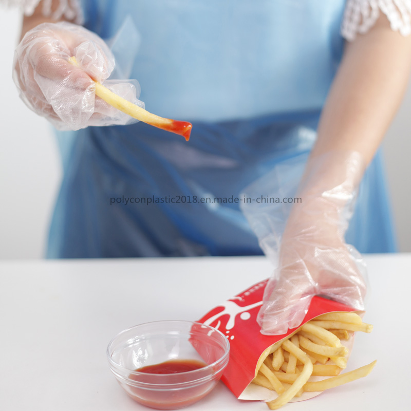 Food Grade Service Transparent PE Disposable Gloves