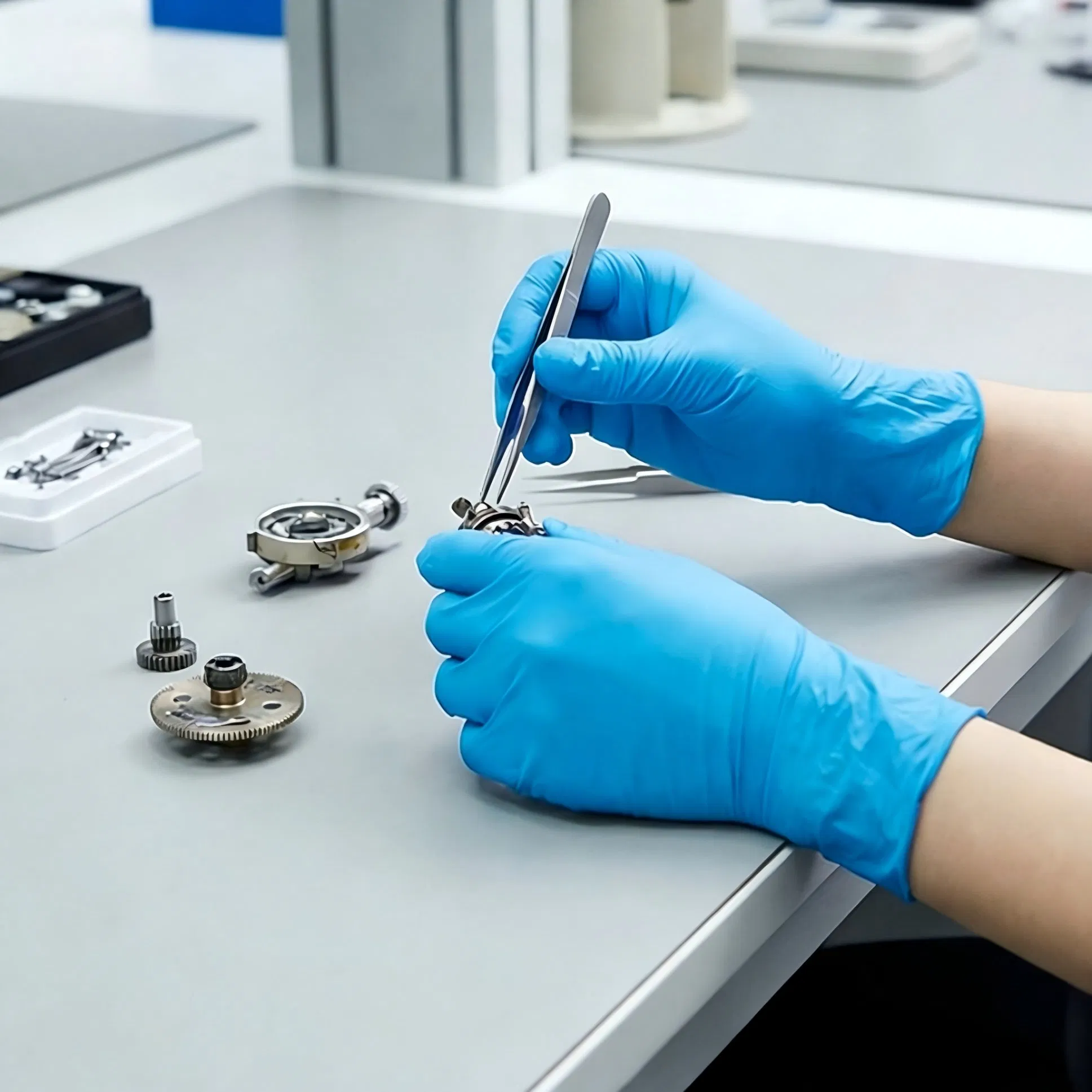 Superior Disposable Nitrile Gloves Powder-Free Latex-Free, Chemical Resistant Gloves for Medical, Food, Industrial Use