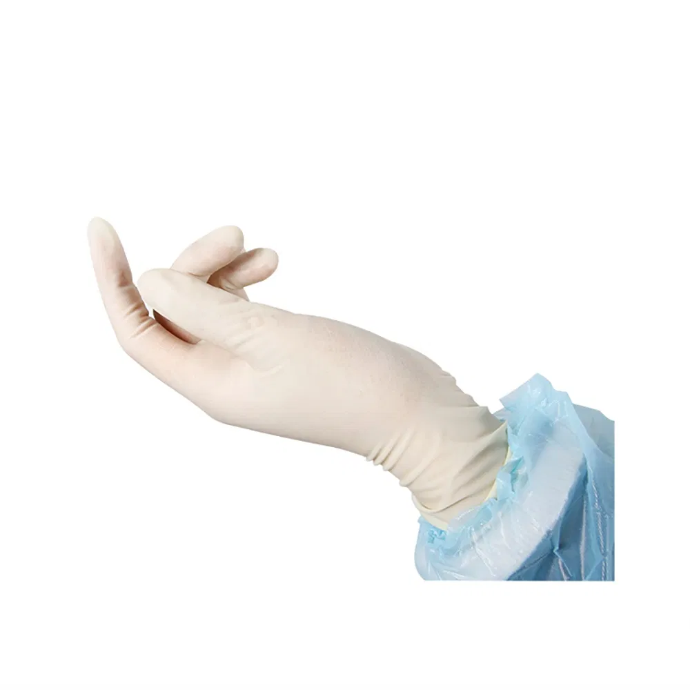 Disposable Medical Sterile Latex Surgical Gloves Powdered or Powder Free