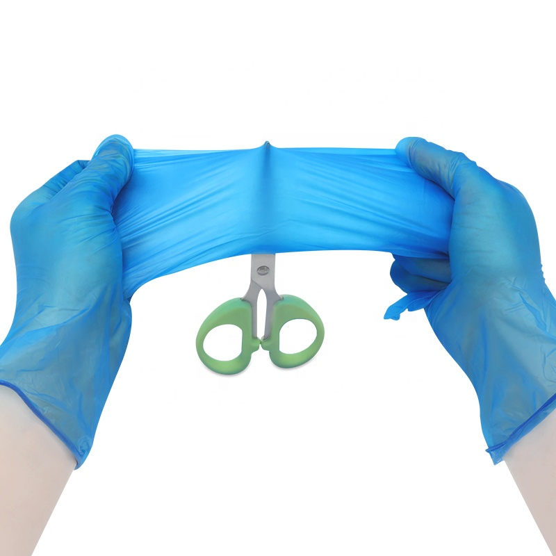 Disposable Nitrile Finger Wholesale Latex Vinyl Safety Examination Protective PVC Rubber Embossed Gloves