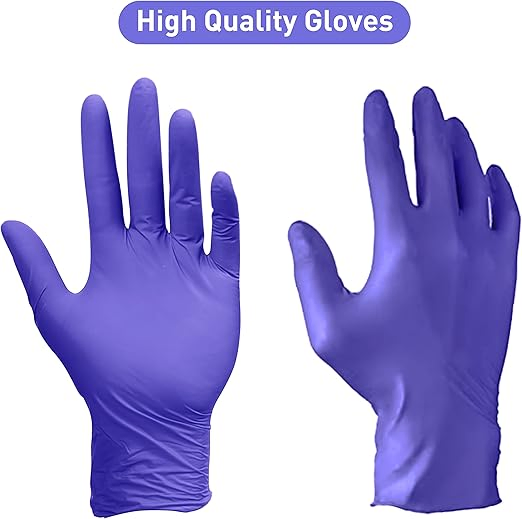 Eco-Friendly Nitrile Gloves, Biodegradable and Disposable for Medical and Food Handling Use